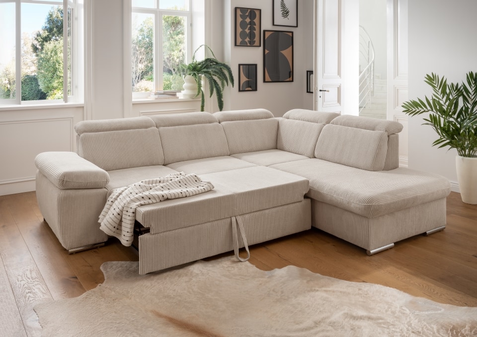 Benformato_Vasto_2FKF-EKF-OTBKKF_4808-5 Entspannt in Eleganz: Das Beige Benformato Sofa Vasto mit Schlaffunktion