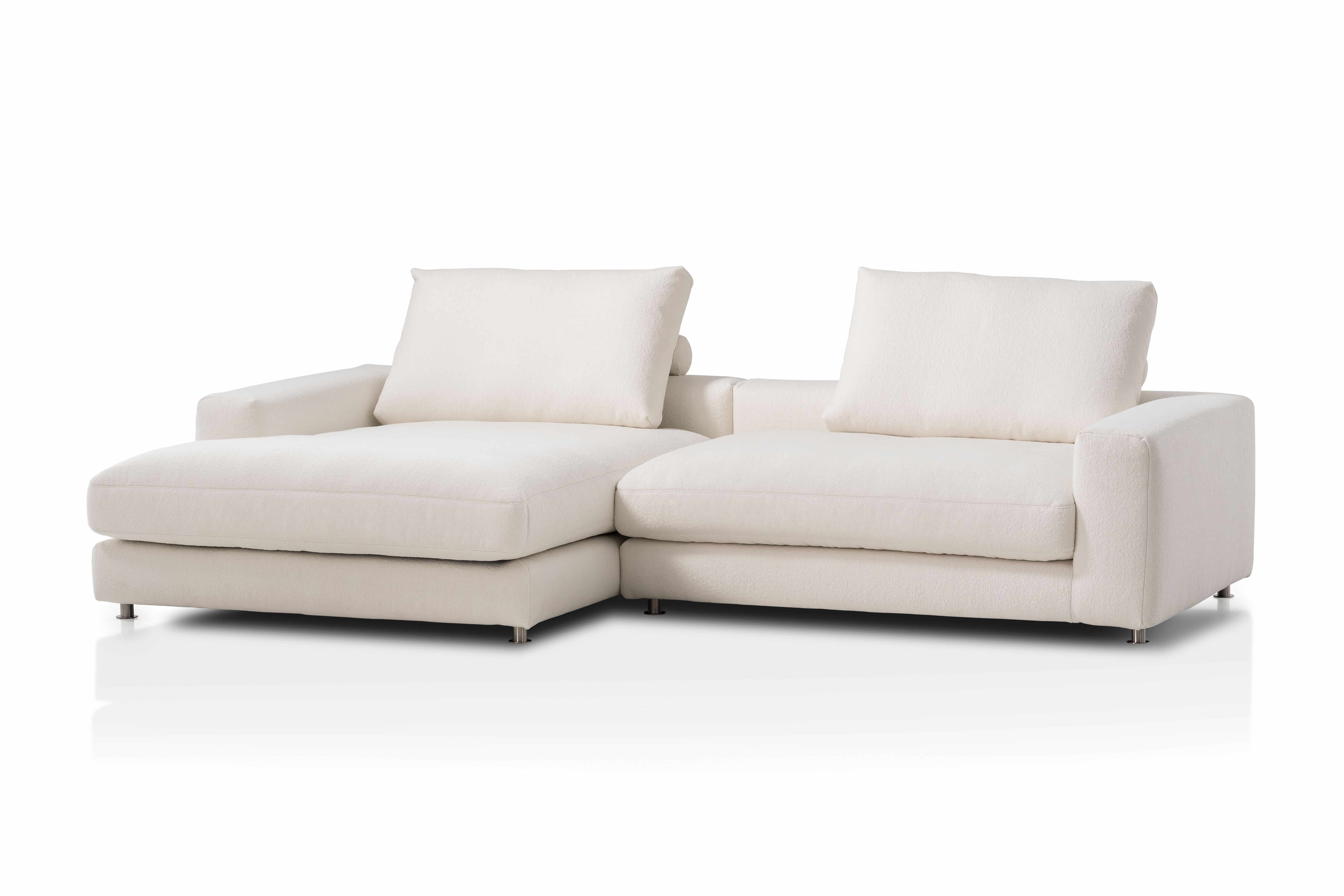 Berry Ecksofa beige - designwerk – Eleganz mit Taschenfederkern