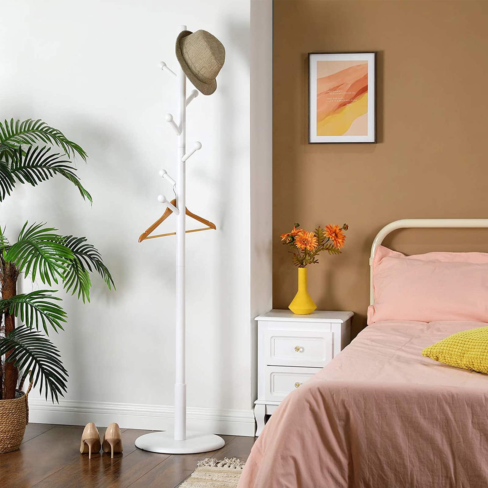 Garderobenständer Weiß-B34RCR07WT Garderobenständer Weiß-B34RCR07WT