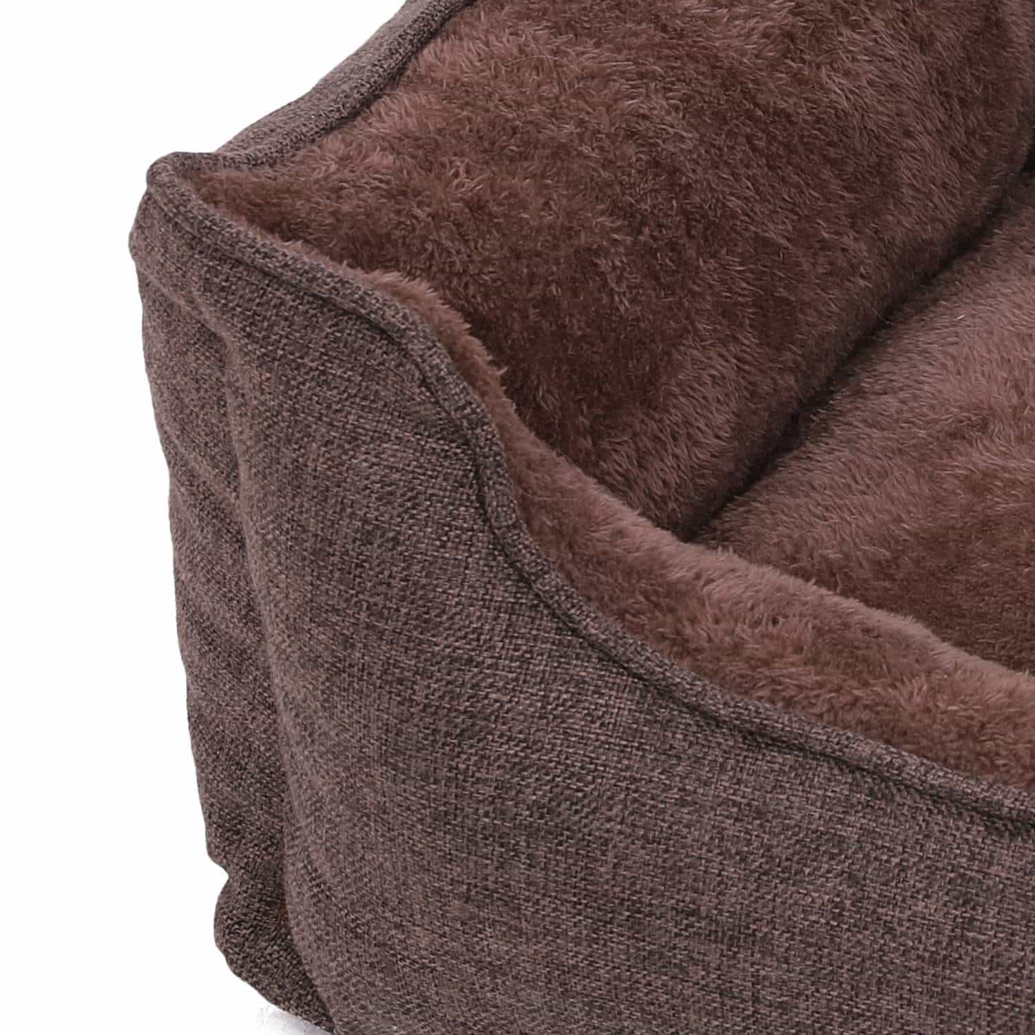 Waschbares Hundebett 110 cm Braun-PGW12CC