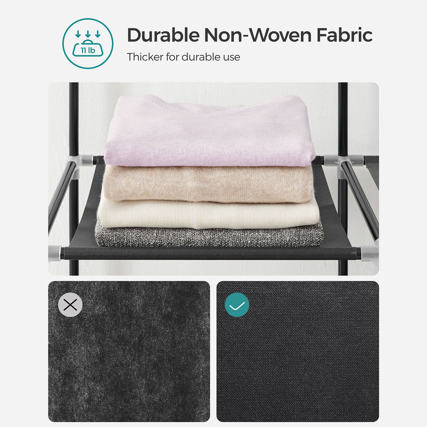 Stoffschrank mit 4 Seitentaschen-RYG094B02