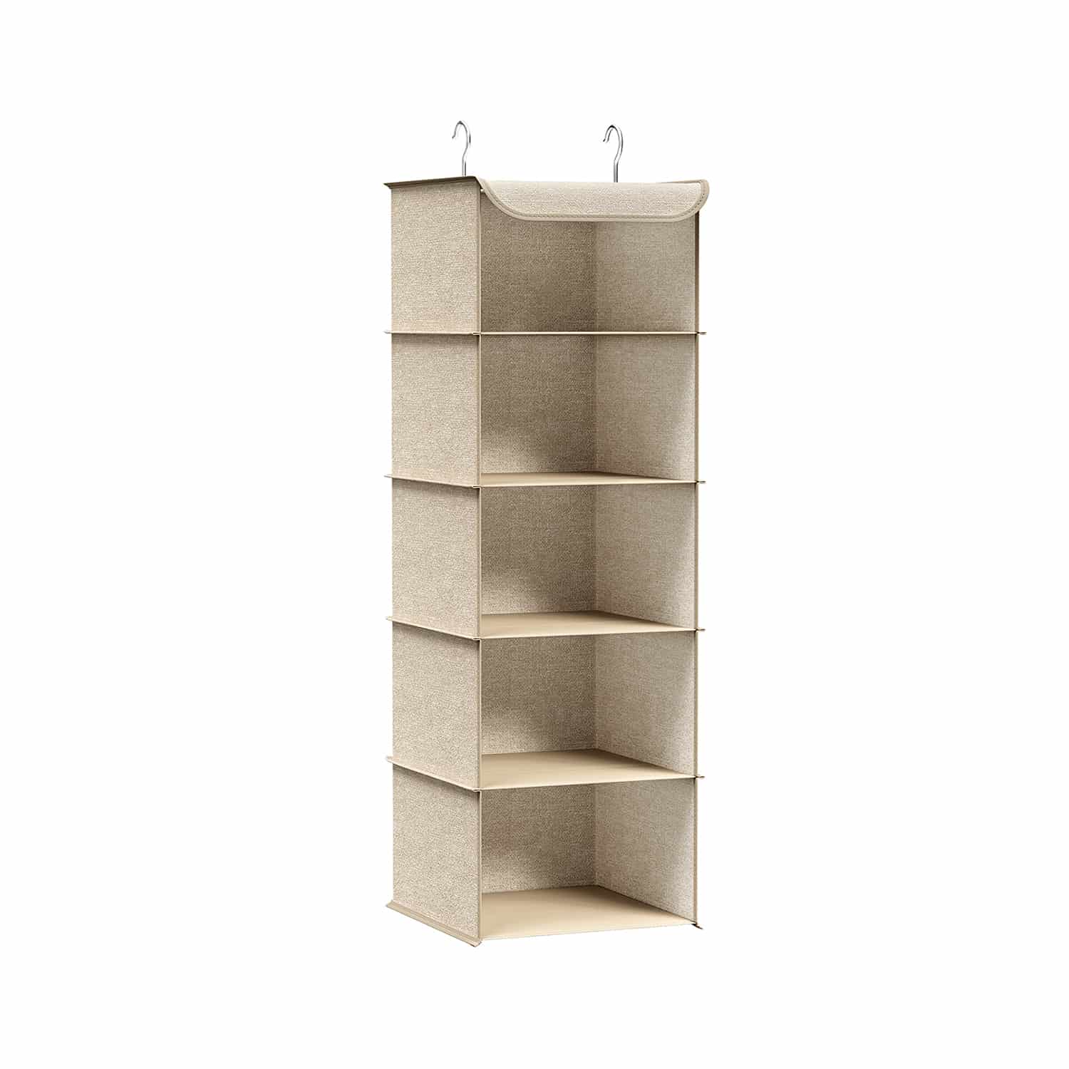 Hängeorganizer mit Metallhaken sandbeige
