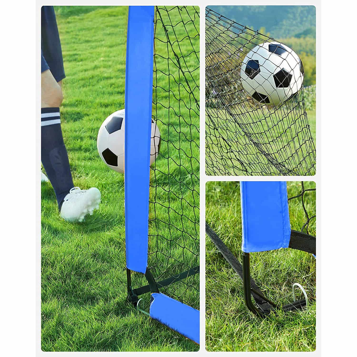 Fußballtor Kinder 2er Set faltbar blau-SZQ422Q01 Fußballtor Kinder 2er Set faltbar blau-SZQ422Q01