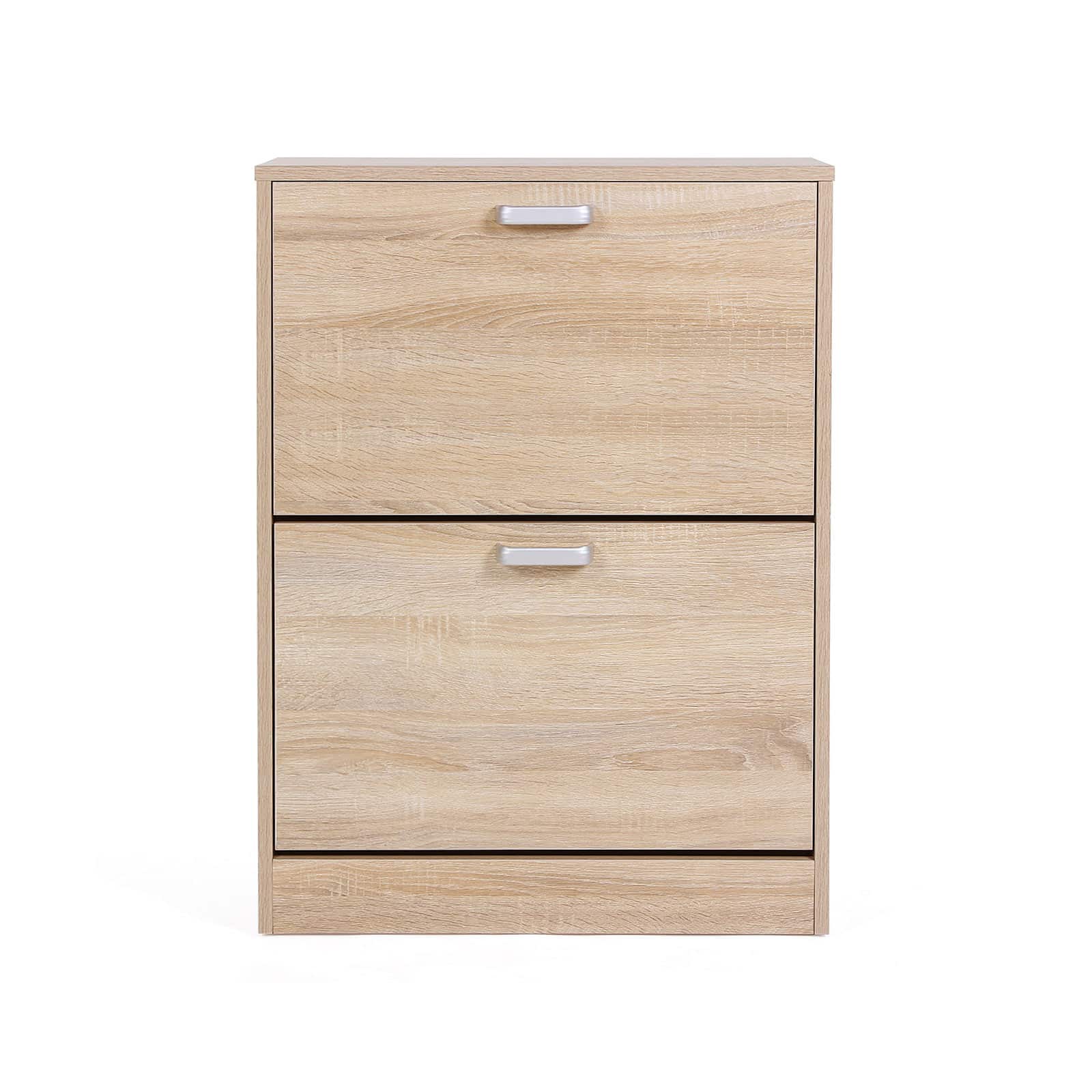 Schuhschrank 2 Klappen Holzoptik-B34LBC602H Schuhschrank 2 Klappen Holzoptik-B34LBC602H