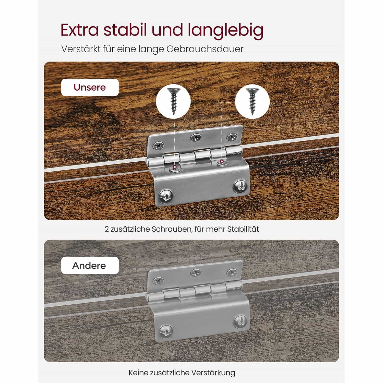Schuhbank mit Deckel 40 x 76 x 48 cm-LHS011T01 Schuhbank mit Deckel 40 x 76 x 48 cm-LHS011T01