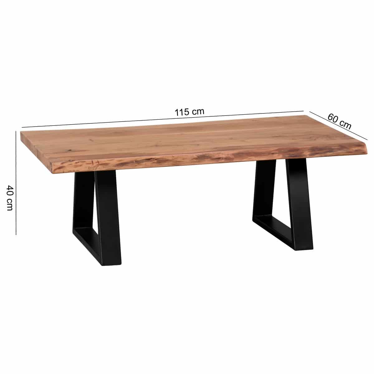 40889-WOHNLING-Couchtisch-aus-Massivholz-Akazie-B Wohnling Couchtisch Gaya 115 cm – Akazie Massivholz