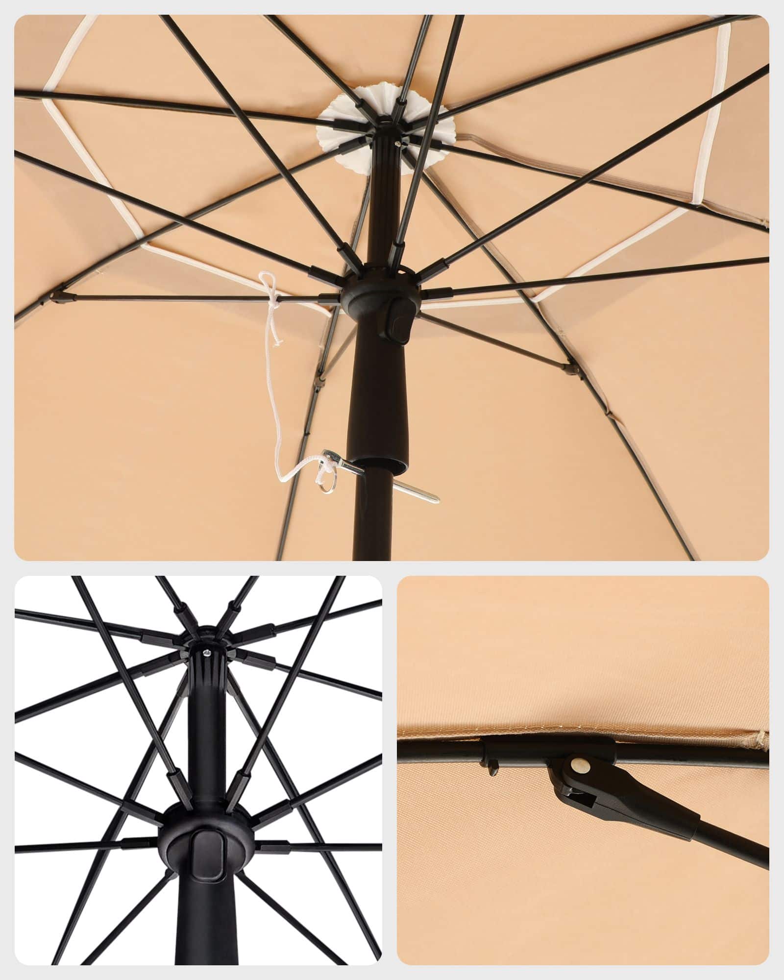 Sonnenschirm UV-Schutz bis UPF 50+-GPU60BR Sonnenschirm UV-Schutz bis UPF 50+-GPU60BR