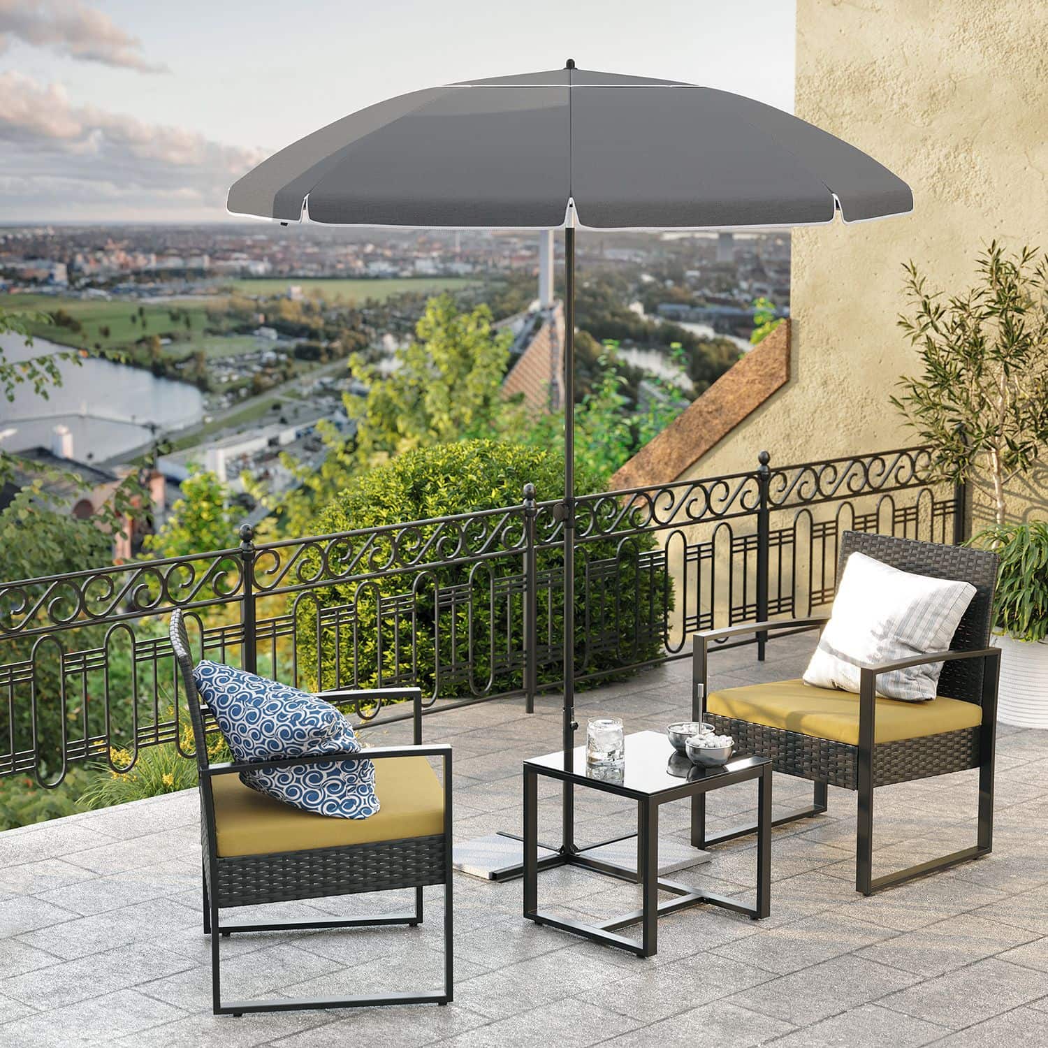 Sonnenschirm Ø 200 cm knickbar Sonnenschirm Ø 200 cm knickbar