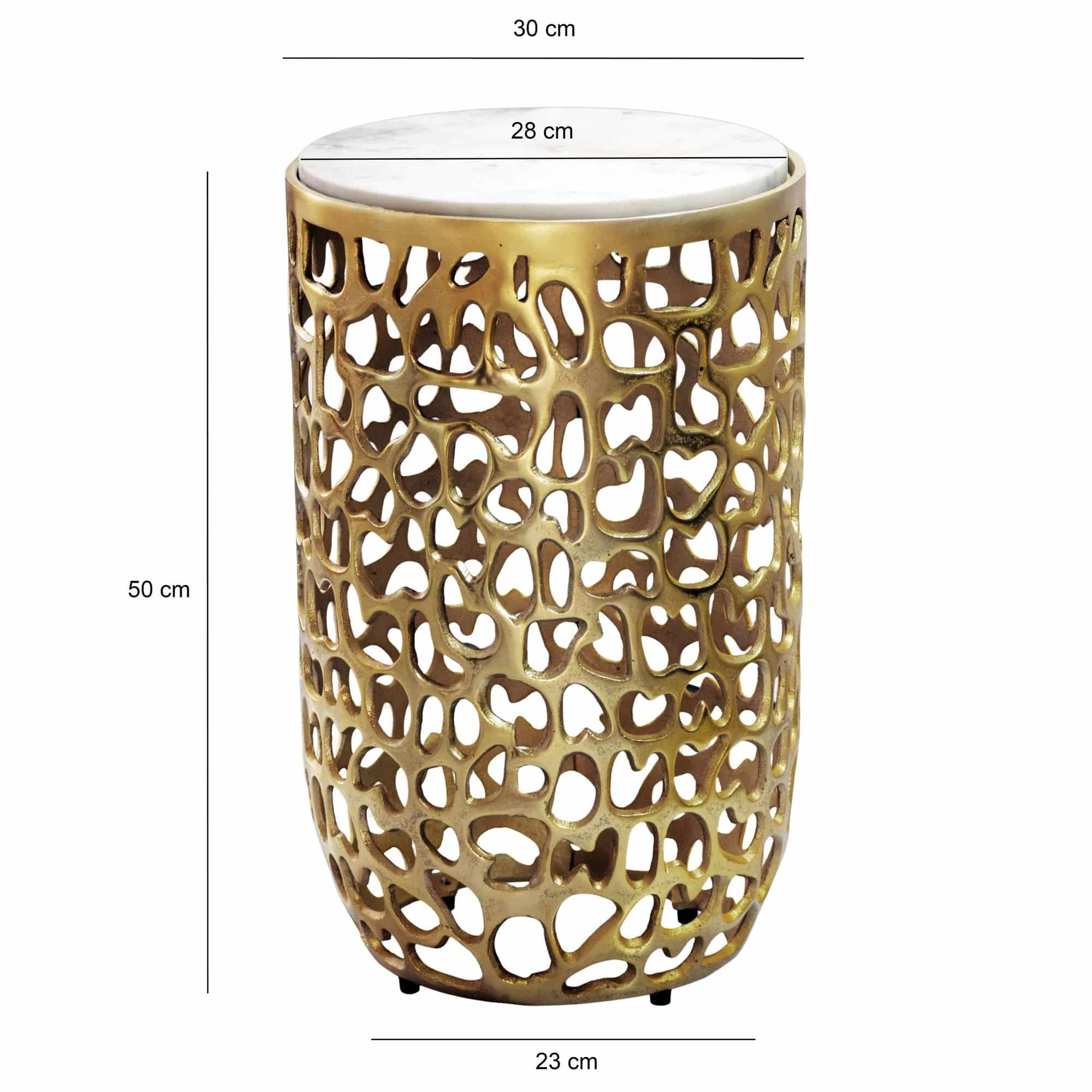Beistelltisch Aluminium gold rund 30cm – Anstelltisch mit Marmor Tischplatte – Design Metall Couchtisch für Wohnzimmer – runder Wohnzimmertisch modern – Dekotisch Handmade Sofatisch Beistelltisch Aluminium gold rund 30cm – Anstelltisch mit Marmor Tischplatte – Design Metall Couchtisch für Wohnzimmer – runder Wohnzimmertisch modern – Dekotisch Handmade Sofatisch
