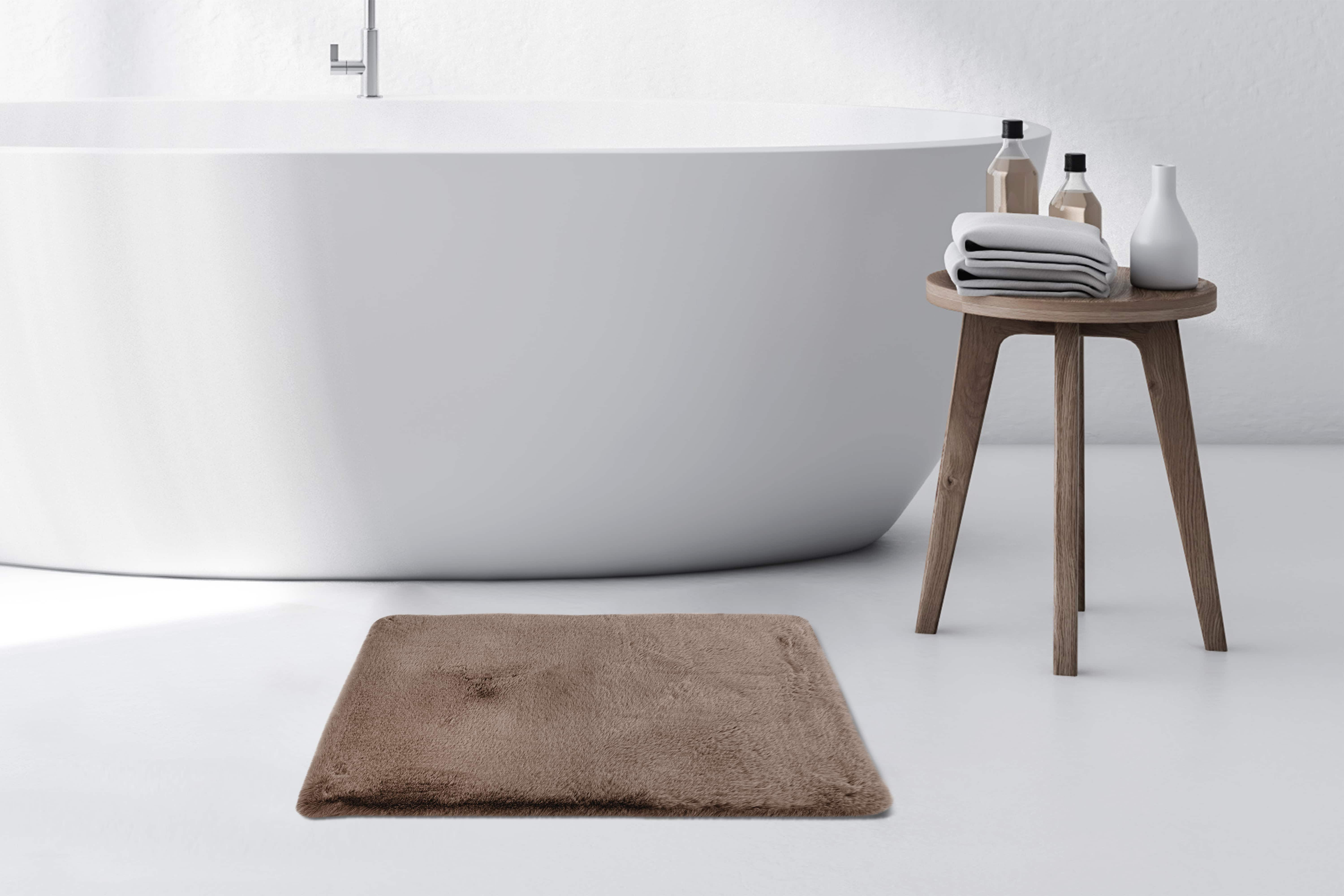 Badematte Rabbit 225 Dunkelbeige Ø 100cm RUND Badematte Rabbit 225 Dunkelbeige Ø 100cm RUND