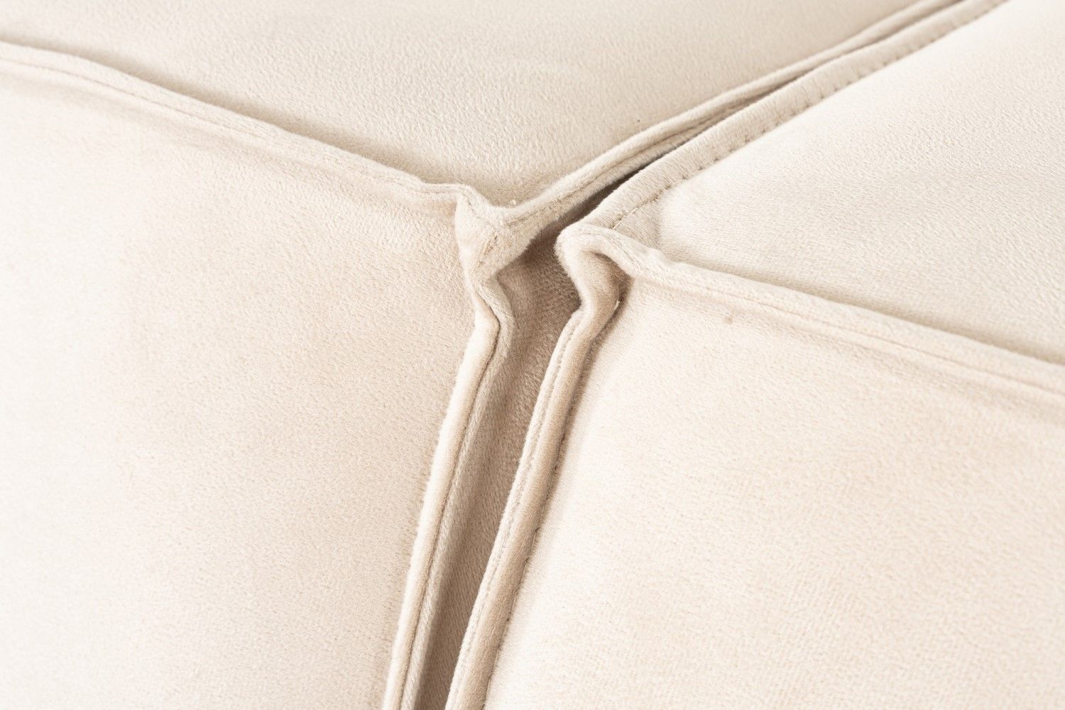 Sofa Lora 2-Sitzer Creme – Mikrofaser Velour Sofa Lora 2-Sitzer Creme – Mikrofaser Velour