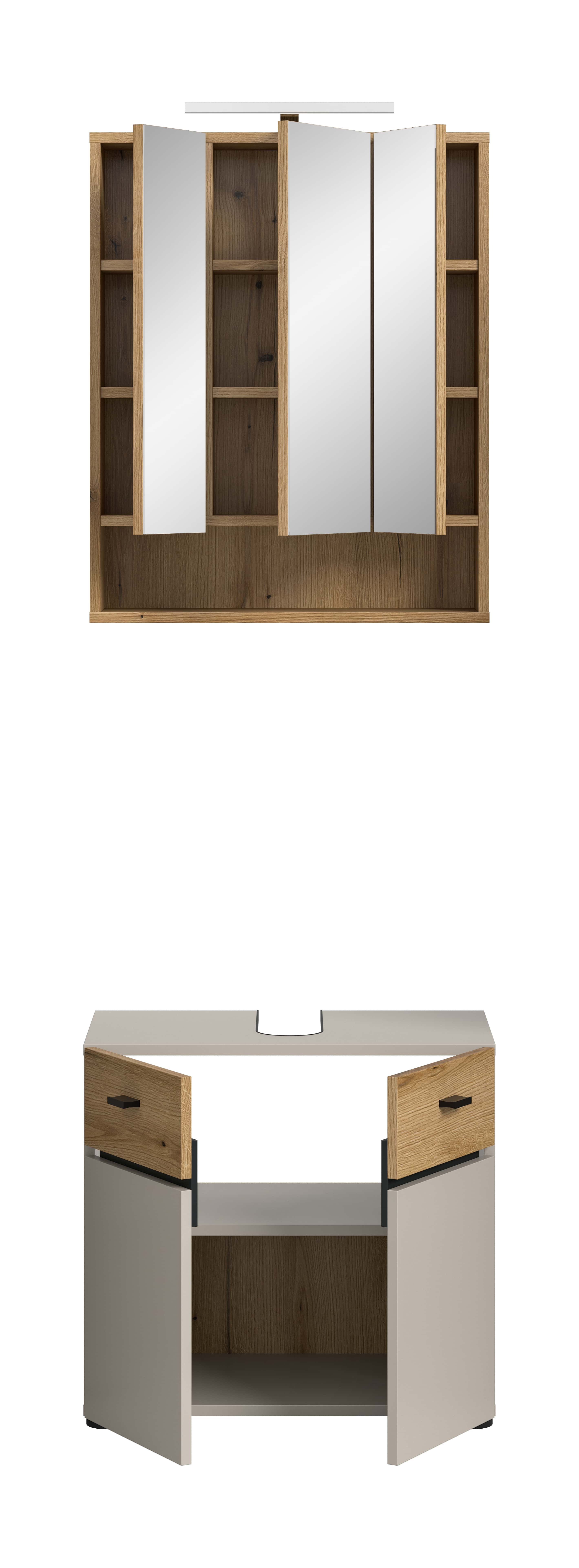 Aqua Badkombination inkl. Beleuchtung