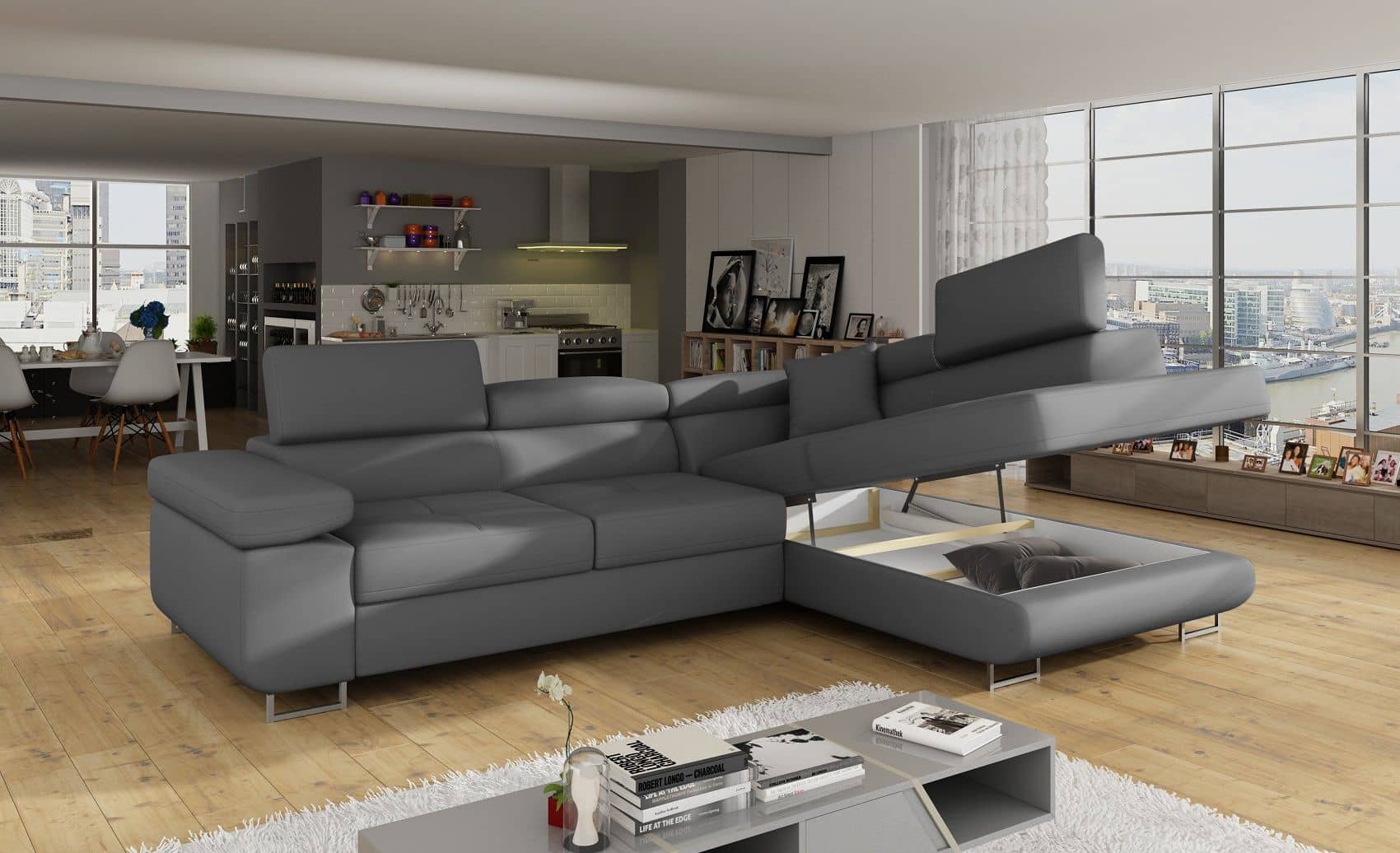 Ecksofa Anton 272x203 cm mit Schlaffunktion – Eltap Soft Ecksofa Anton 272x203 cm mit Schlaffunktion – Eltap Soft