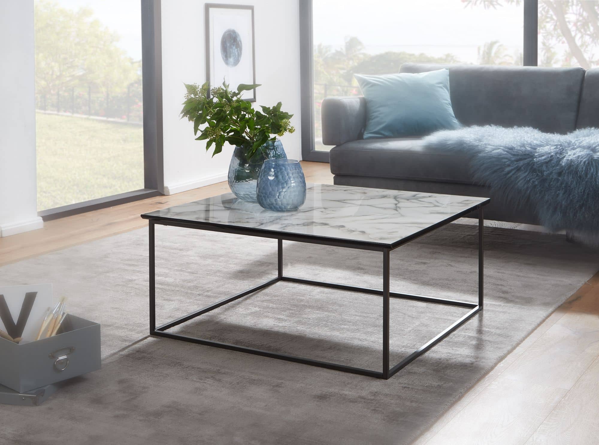57296-Wohnling-Couchtisch-Marmoroptik-80x80x36-5-cm-WL6-233-WL6-233_1 Couchtisch Quadratisch 80x38x80 cm mit Marmor Optik Weiß