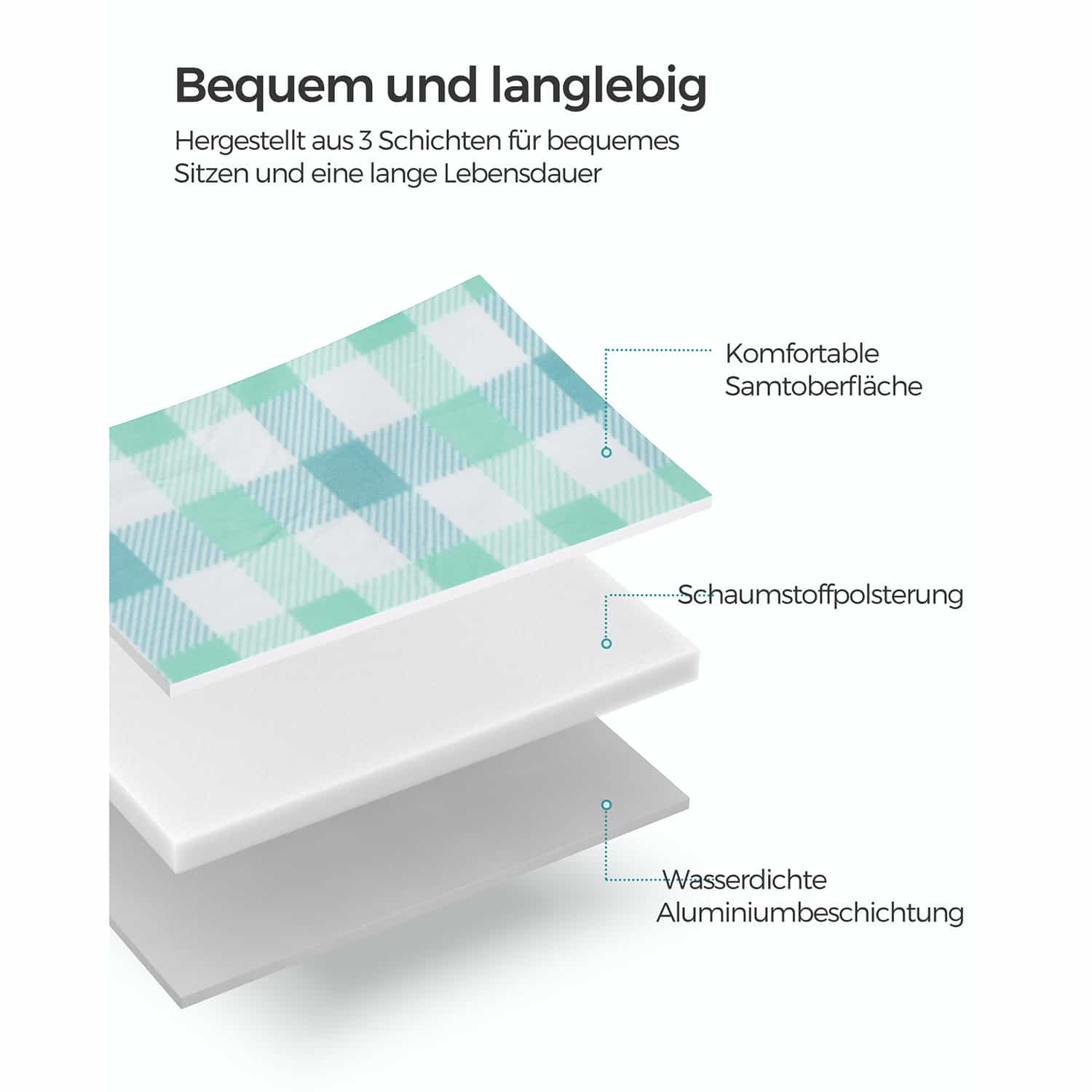 Picknickdecke 300 x 200 cm wasserdicht grün-weiß-GCM012W03 Picknickdecke 300 x 200 cm wasserdicht grün-weiß-GCM012W03
