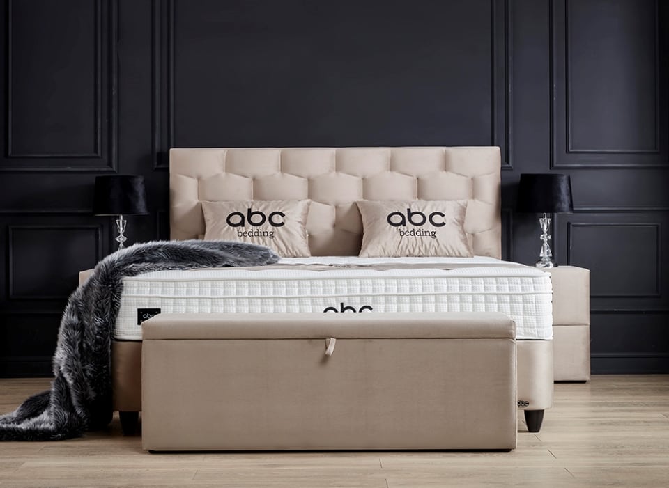 palermo-beige-4 Boxspringbett Palermo: Erholsamer Schlaf in stilvollem Beige