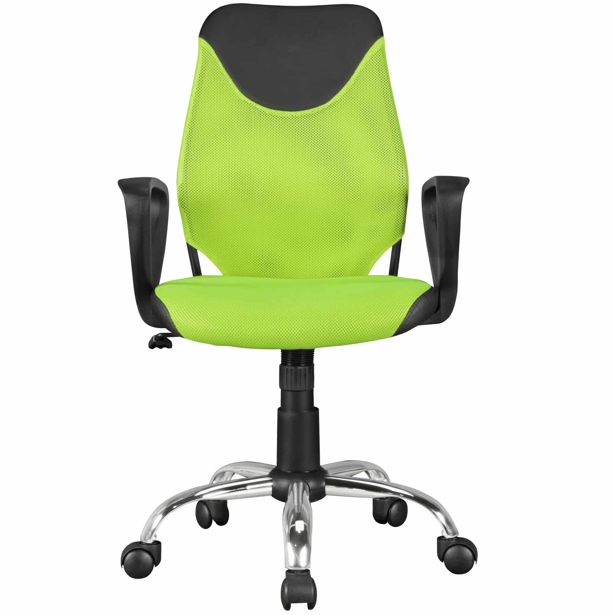 41609-AMSTYLE-Kinderdrehstuhl-KiKa-lime-green-L_1 Kinder-Schreibtischstuhl TERNI Schwarz Limette für Kinder ab 6 mit Lehne