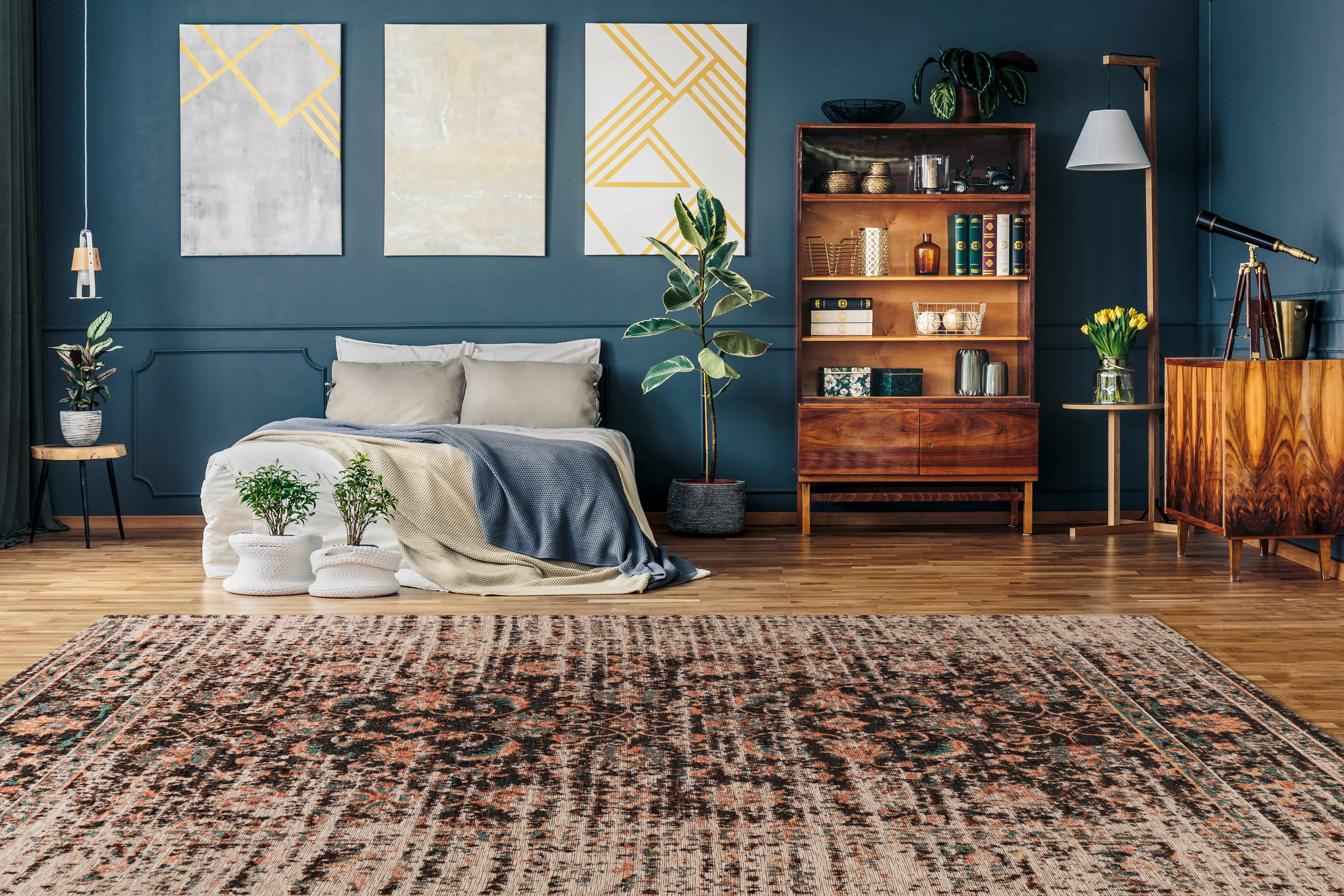 Teppich Charme 225 Multi / Rot 80cm x 150cm | Vintage-Stil | Flachflor