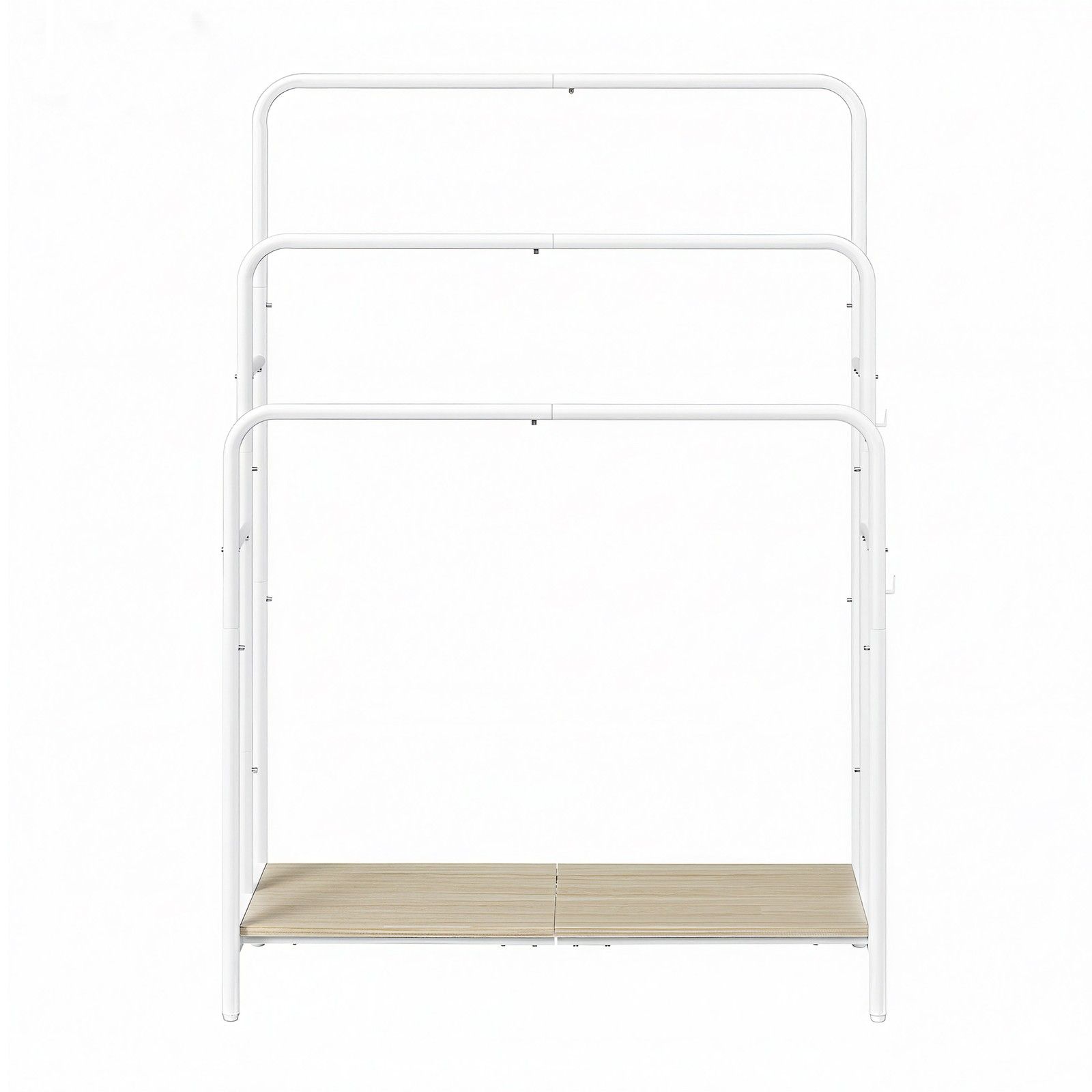 Handtuchhalter mit 3 Stangen, Handtuchständer mit 2 Haken, für Wohnzimmer