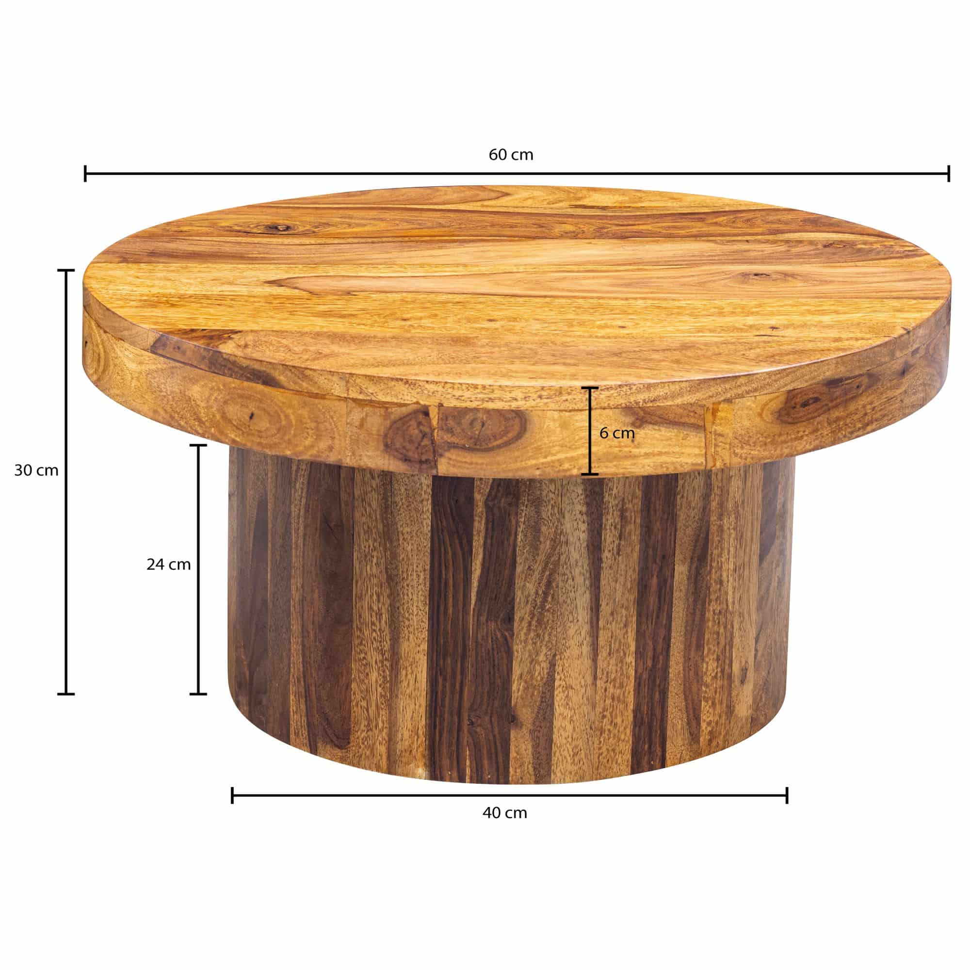 Couchtisch 60x30x60 cm Sheesham Massivholz Sofatisch Couchtisch 60x30x60 cm Sheesham Massivholz Sofatisch