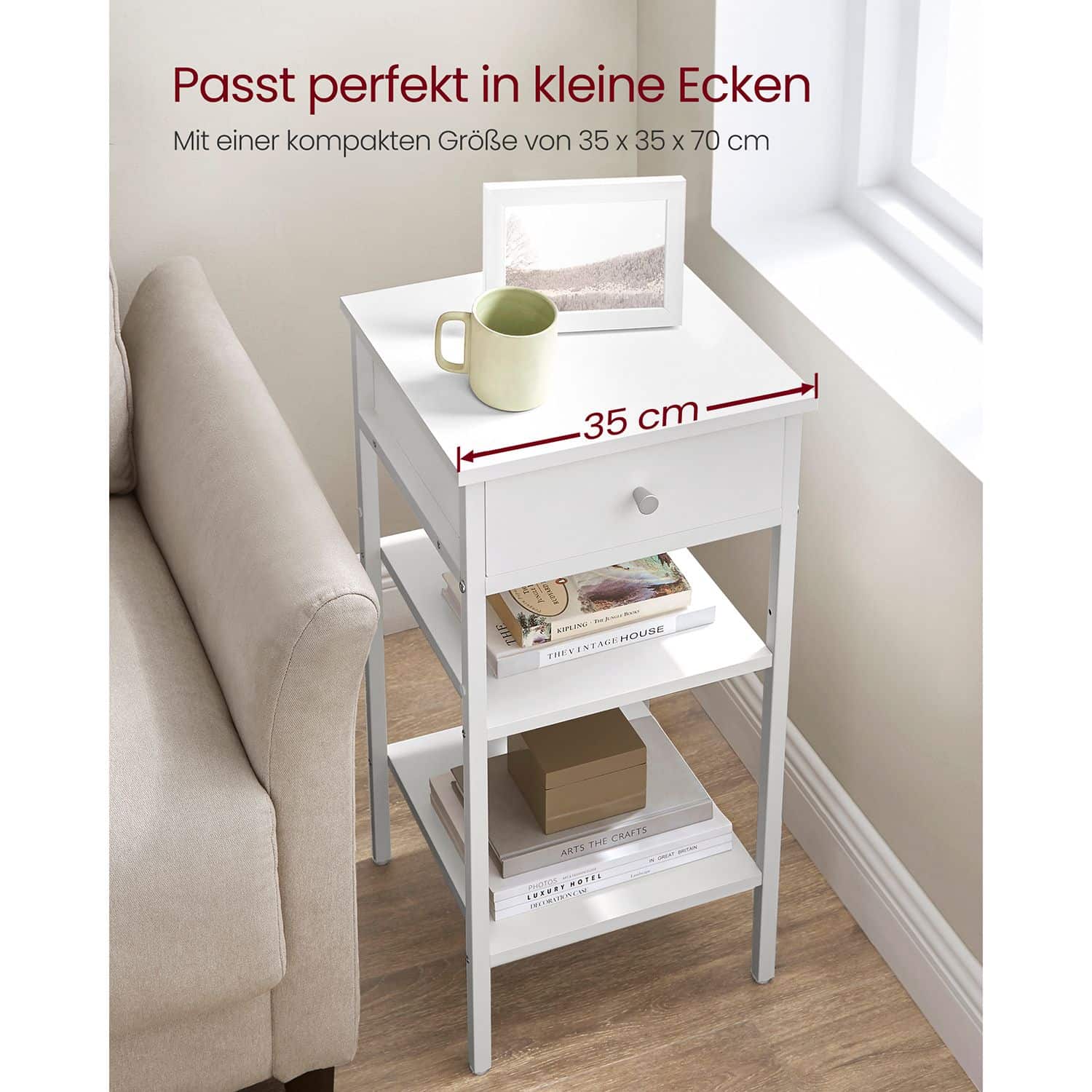 Beistelltisch mit Schublade Beistelltisch mit Schublade