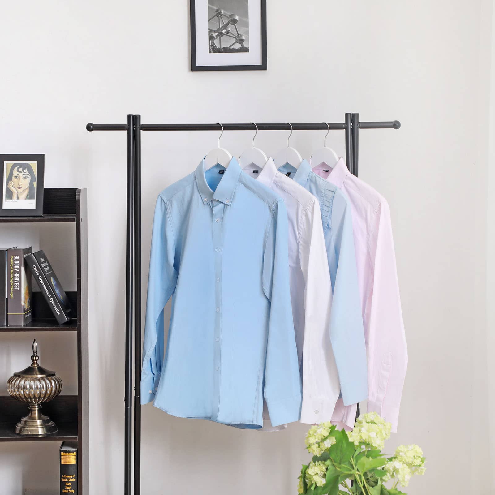 Kleiderbügel Ahornholz 20 Stück Weiß-B34CRW03W-20 Kleiderbügel Ahornholz 20 Stück Weiß-B34CRW03W-20