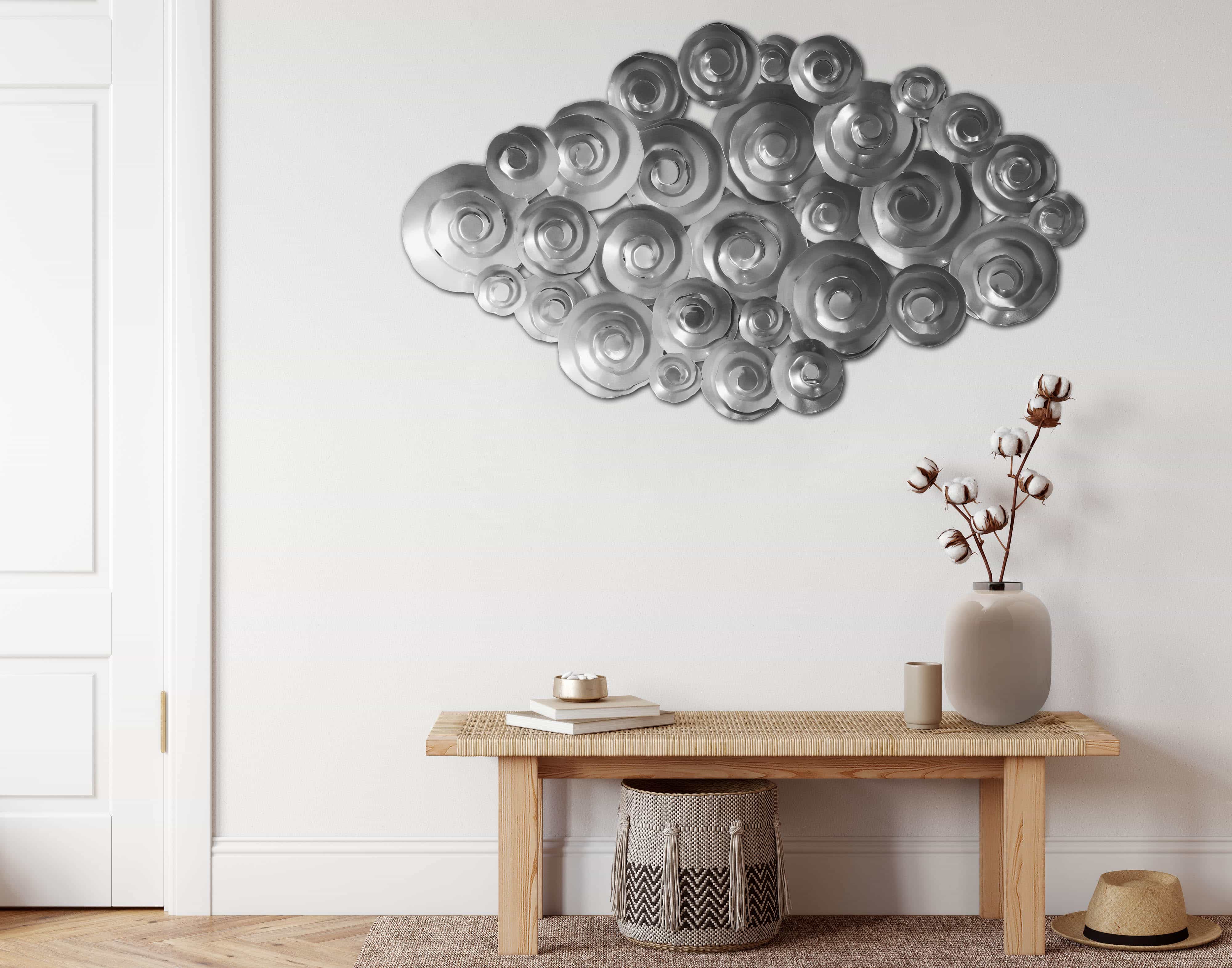 Wanddeko Domizil 225 Silber