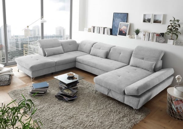 Wohnlandschaft Melfi von Ed Exciting Design – Modernes U-Form Sofa mit Schlaffunktion und Bettkasten Wohnlandschaft Melfi von Ed Exciting Design – Modernes U-Form Sofa mit Schlaffunktion und Bettkasten