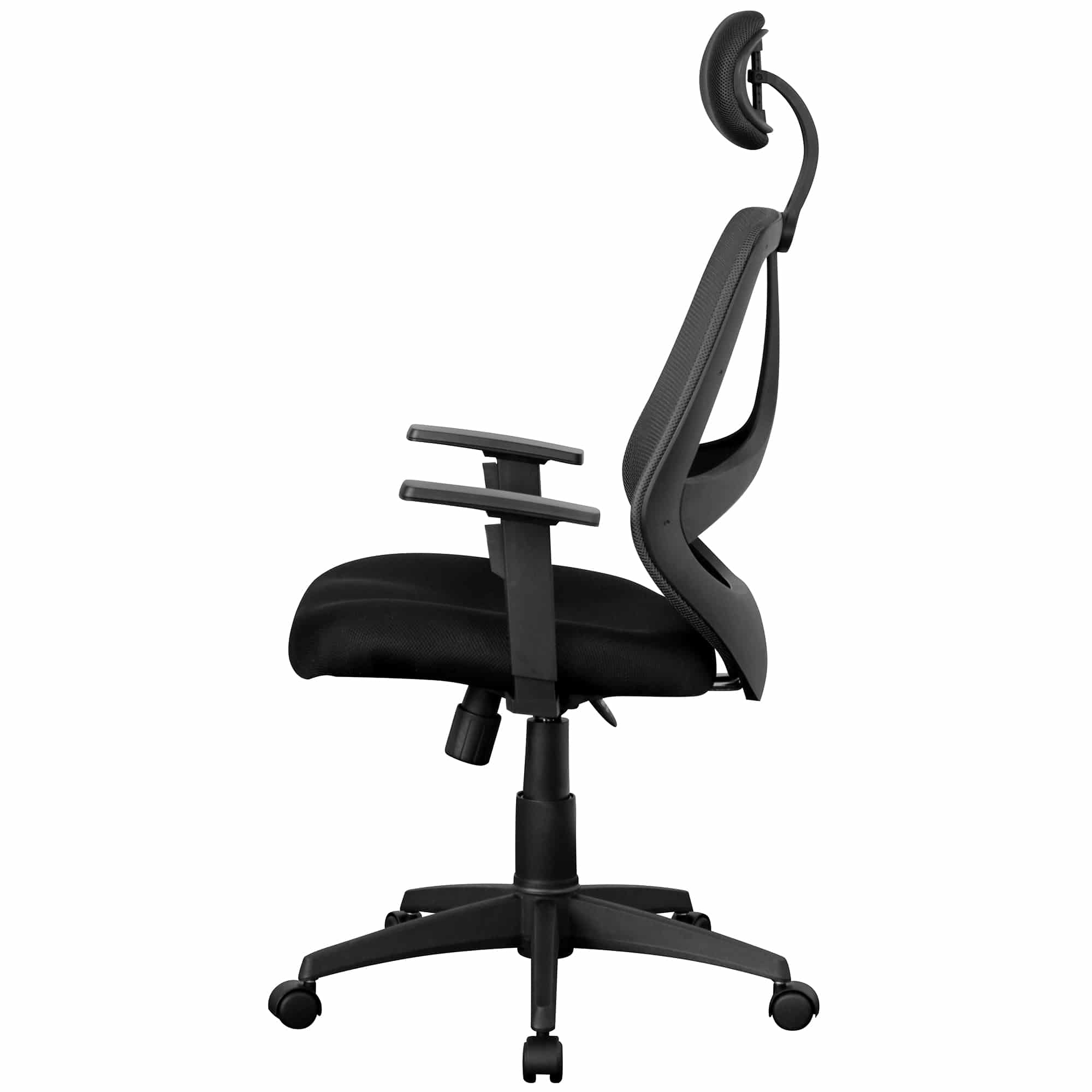 Bürostuhl Stoffbezug Schreibtischstuhl 120 kg Armlehne schwarz Chefsessel Drehstuhl Kopfstütze X-XL Bürostuhl Stoffbezug Schreibtischstuhl 120 kg Armlehne schwarz Chefsessel Drehstuhl Kopfstütze X-XL