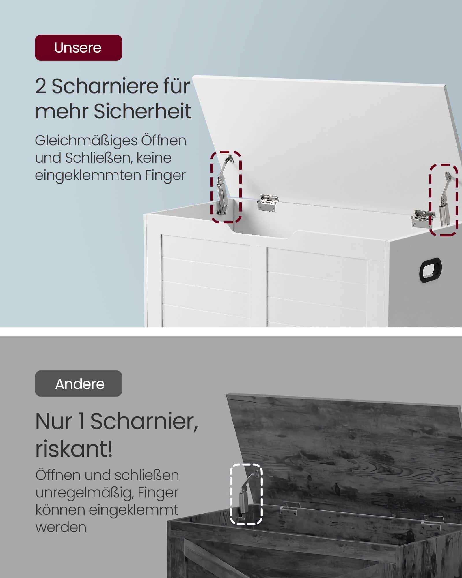 Sitzbank mit Stauraum Vintage-Stil vintagebraun-LSB063T14 Sitzbank mit Stauraum Vintage-Stil vintagebraun-LSB063T14