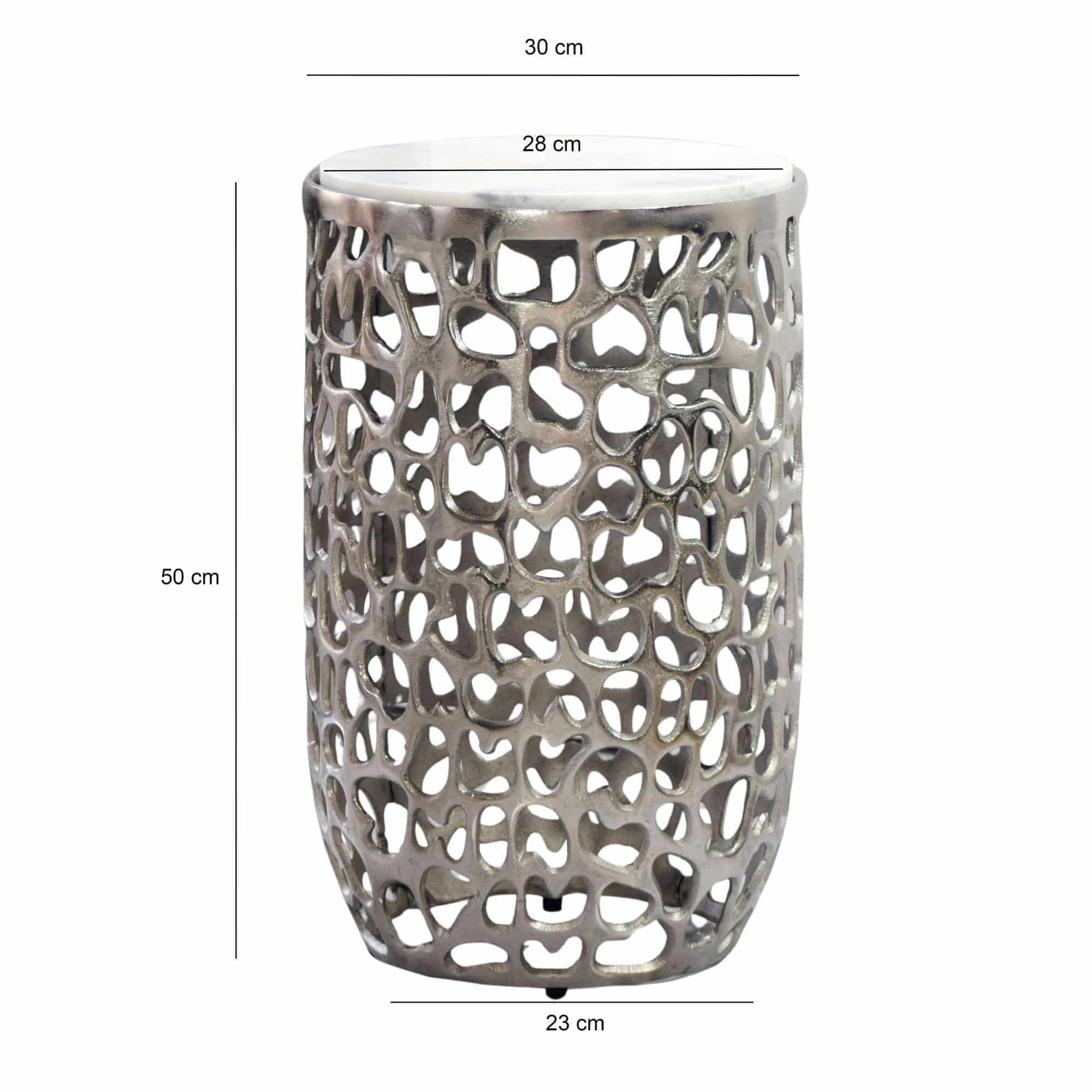 Beistelltisch Aluminium silber rund 30cm – Anstelltisch mit Marmor Tischplatte – Design Metall Couchtisch für Wohnzimmer – runder Wohnzimmertisch modern – Dekotisch Handmade Sofatisch Beistelltisch Aluminium silber rund 30cm – Anstelltisch mit Marmor Tischplatte – Design Metall Couchtisch für Wohnzimmer – runder Wohnzimmertisch modern – Dekotisch Handmade Sofatisch