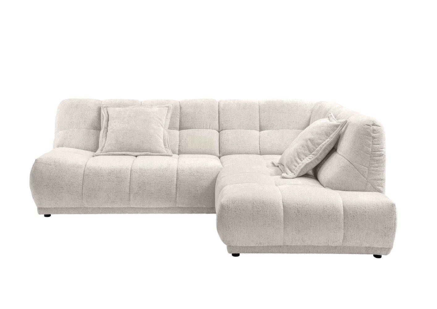 Sofa Italia von Benformato mit Ottomane und Wellenfederung Sofa Italia von Benformato mit Ottomane und Wellenfederung