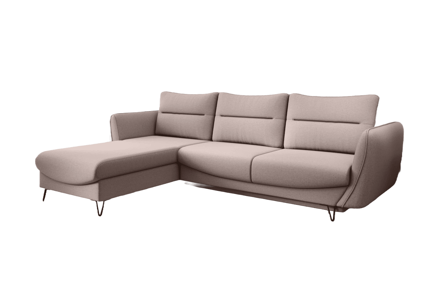 Salvatore Ecksofa mit Bettfunktion und Bettkasten – Zeitloses Design und hoher Komfort
