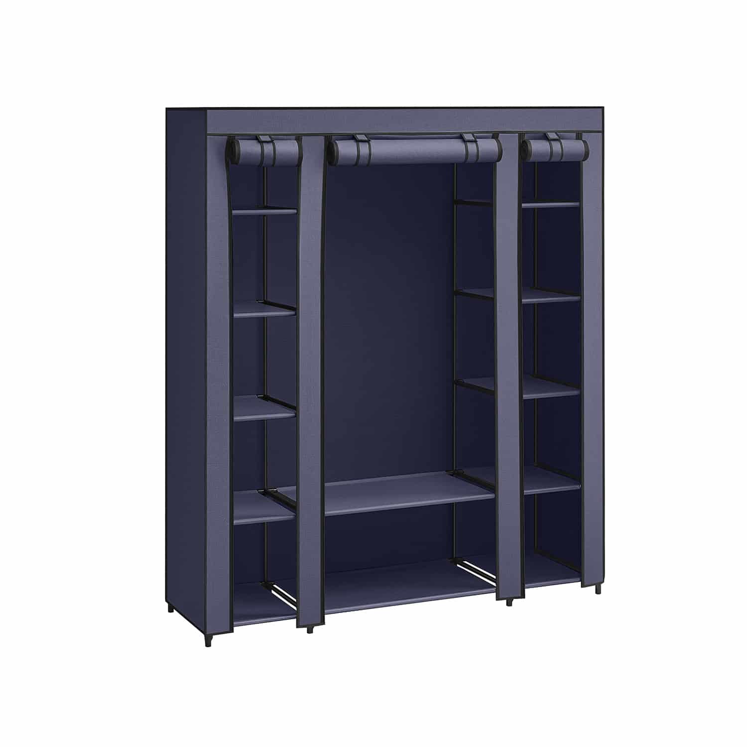 Stoffschrank mit Kleiderstange und Metallrahmen-LSF003I02 Stoffschrank mit Kleiderstange und Metallrahmen-LSF003I02