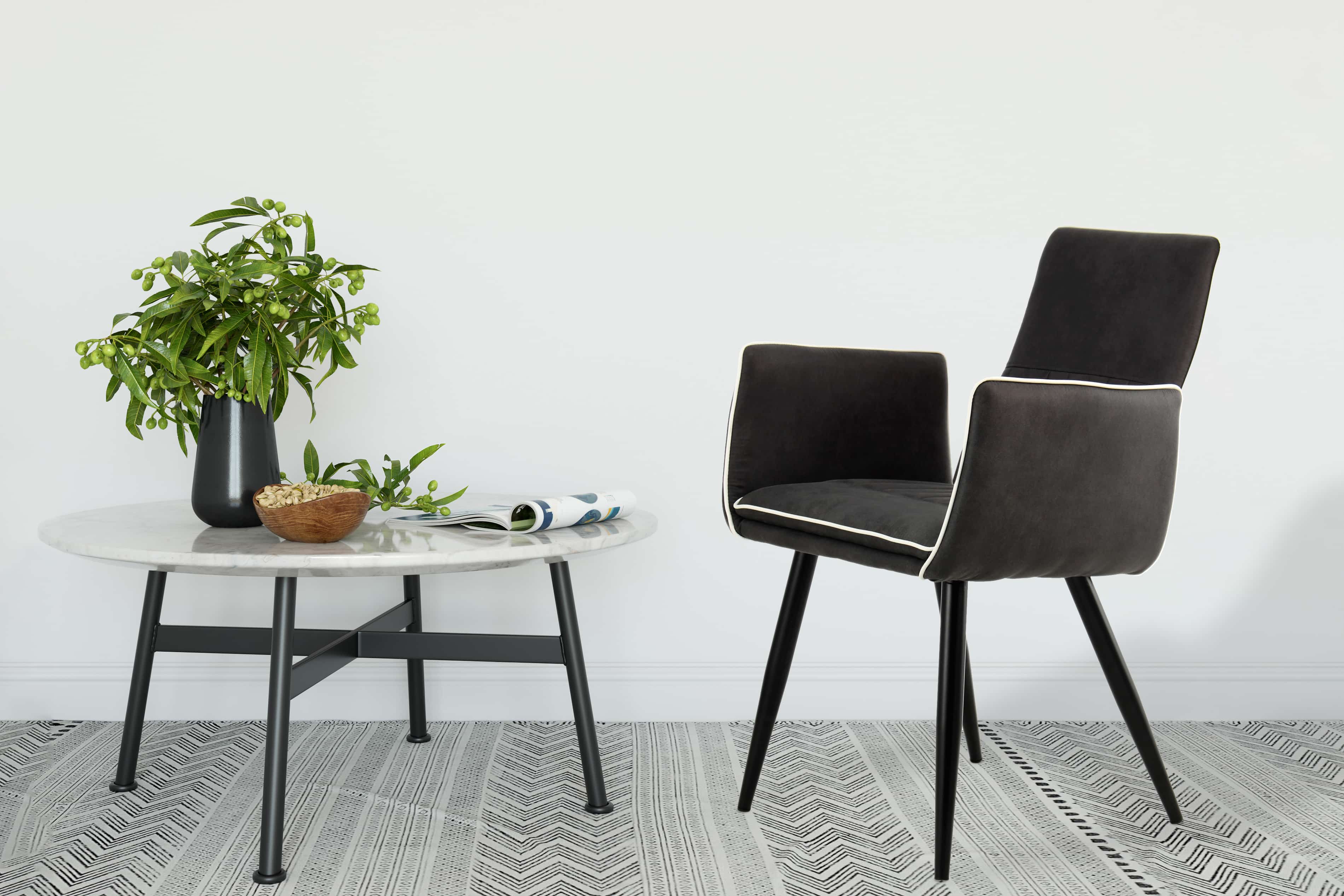 Stuhl Penelope 110 2er-Set Schwarz Stuhl Penelope 110 2er-Set Schwarz