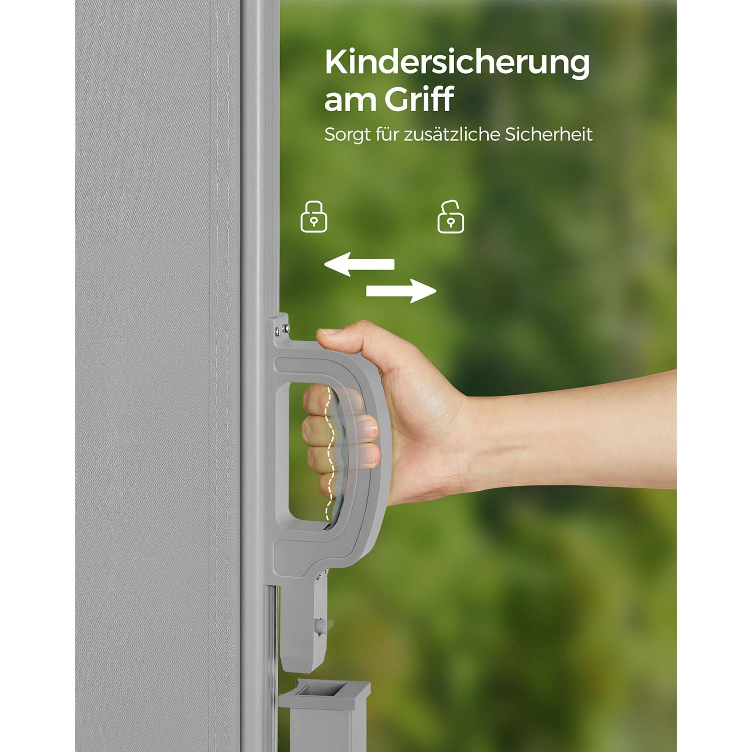 Seitenmarkise ausziehbar 200 x 350 cm für Balkon-B34GSA505G03 Seitenmarkise ausziehbar 200 x 350 cm für Balkon-B34GSA505G03