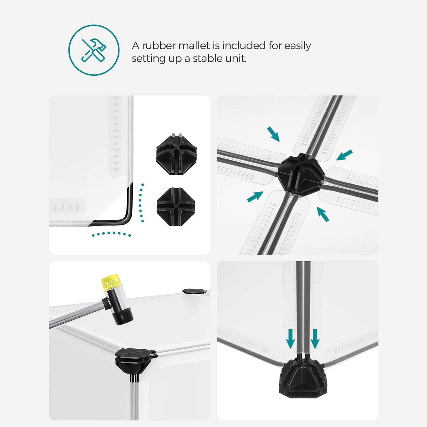 Steckregal mit Türen 10 Fächer Weiß-LPC10W Steckregal mit Türen 10 Fächer Weiß-LPC10W