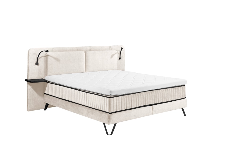 Milazzo-Anthology_0005_Ivory-66 Sanfte Träume in Ivory Cream: Das ED Exciting Design Boxspringbett Milazzo mit innovativem 9-Zonen-Tonnentaschenfederkern und Anthology-Mikrofaser