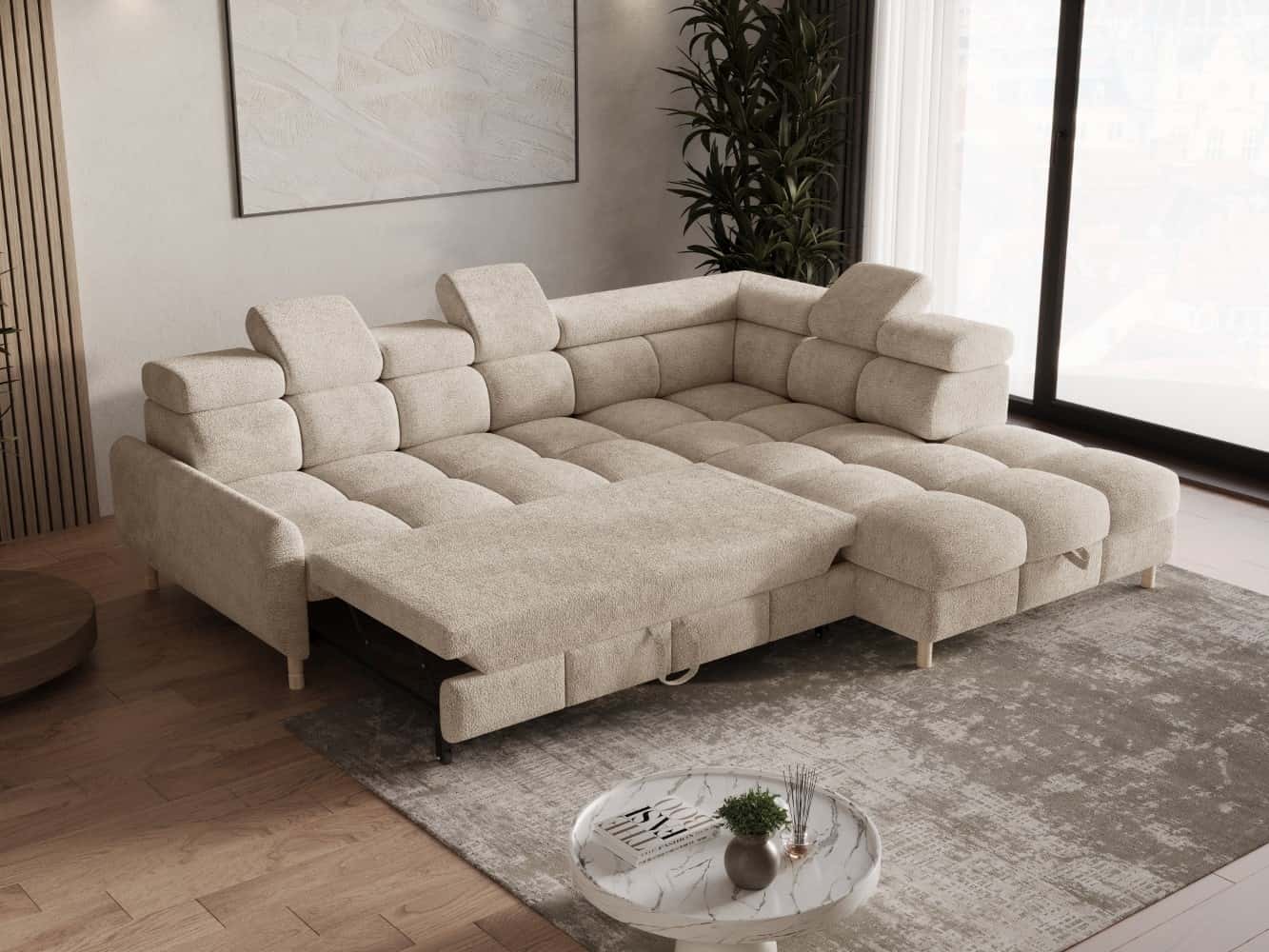 Sofa Bun Ecksofa mit Schlaffunktion | verschiedene Farben wählbar Sofa Bun Ecksofa mit Schlaffunktion | verschiedene Farben wählbar