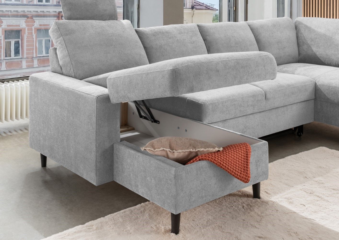 Wohnlandschaft Passo Coroni mit Schlaffunktion – Benformato