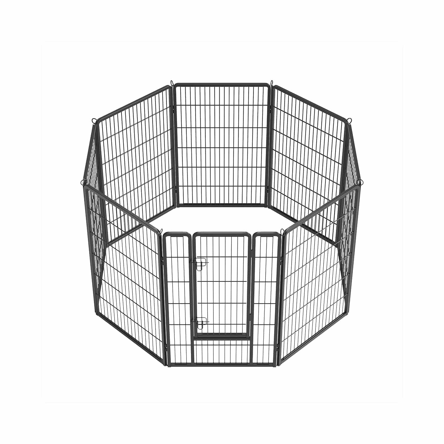 Freilaufgehege Hund mit 8 Gitterplatten je 77 x 120 cm-PPK012B01