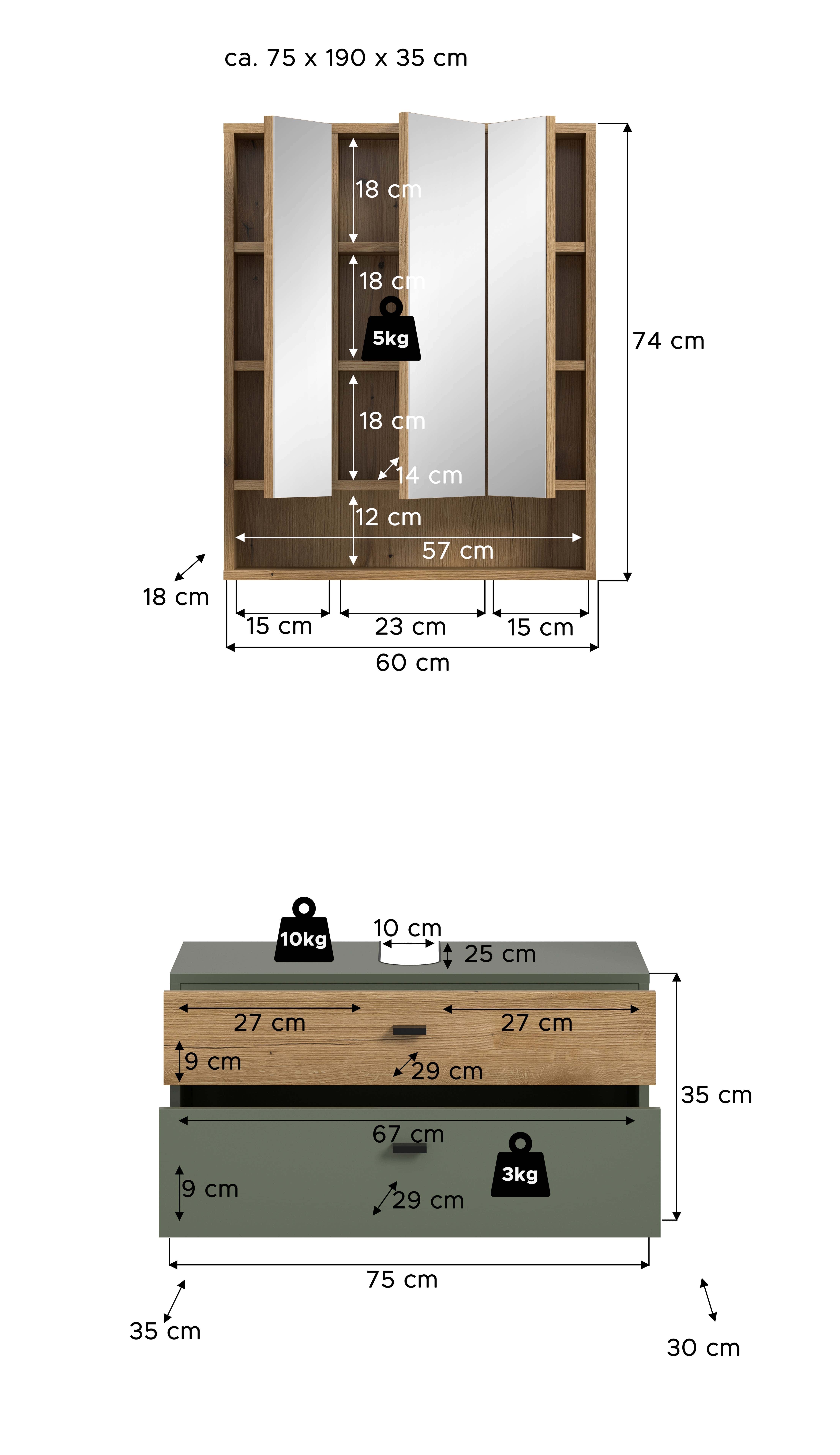 Aqua Badkombination Aqua Badkombination