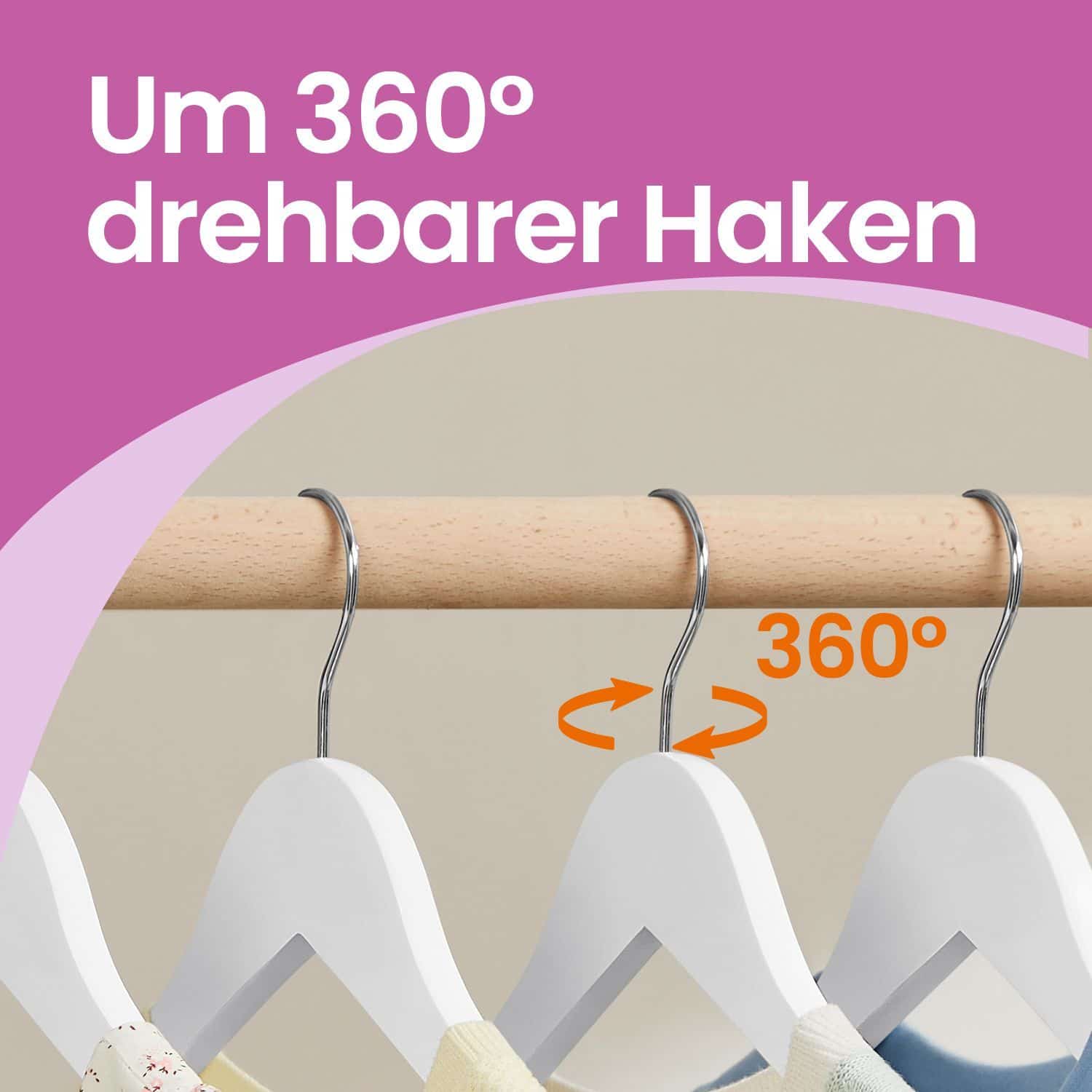 Kinderbügel Ahornholz 20 Stück Weiß Kinderbügel Ahornholz 20 Stück Weiß