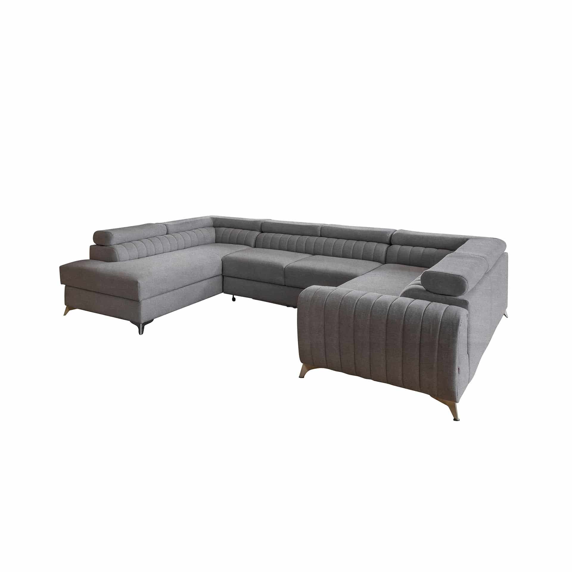 Louis Wohnlandschaft mit Schlaffunktion & Bettkasten - Poco-Stoff Louis Wohnlandschaft mit Schlaffunktion & Bettkasten - Poco-Stoff