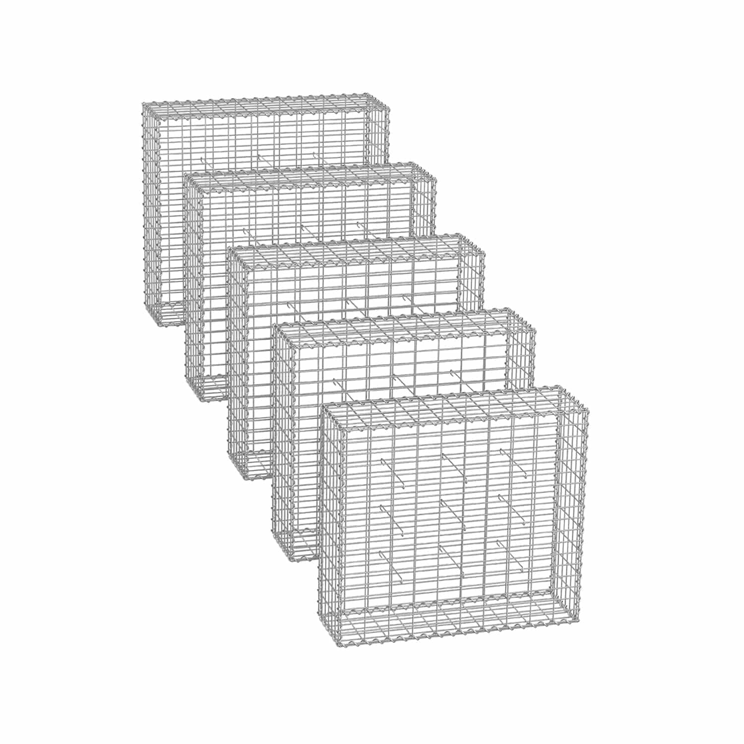 Gabionenkörbe mit 5 x 10 cm Maschenweite 5er Set-B34GGB593V1 Gabionenkörbe mit 5 x 10 cm Maschenweite 5er Set-B34GGB593V1