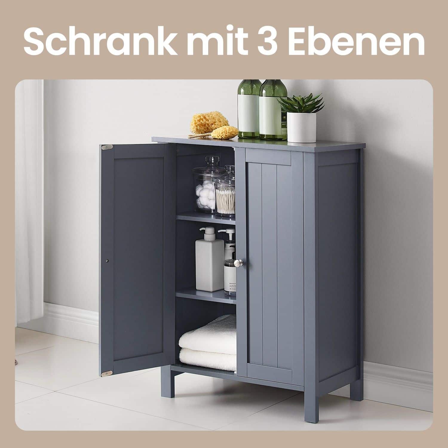 Badezimmerschrank, freistehender Badschrank, Aufbewahrungsschrank Badezimmerschrank, freistehender Badschrank, Aufbewahrungsschrank