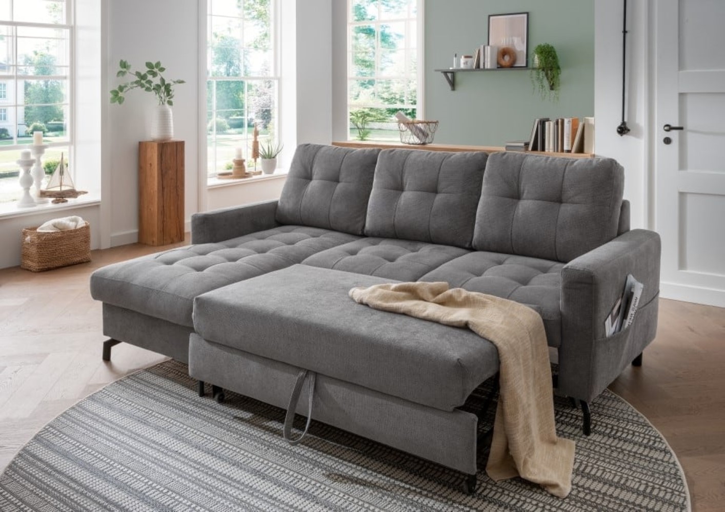 Benformato_Treviso_2F-RECBK_9309_F10-38XqpfbZw5hBlW Gemütlichkeit pur: Dunkelgraues Benformato Sofa Treviso