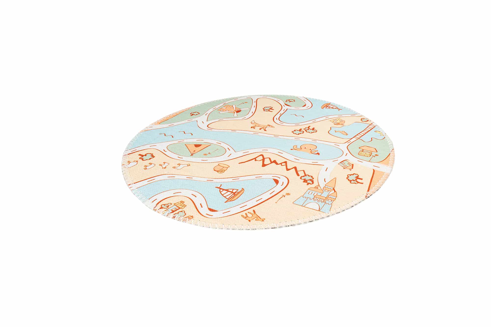 Teppich Bambini 200 Multi Ø 160cm RUND | Kinderteppich | Flachflor Teppich Bambini 200 Multi Ø 160cm RUND | Kinderteppich | Flachflor