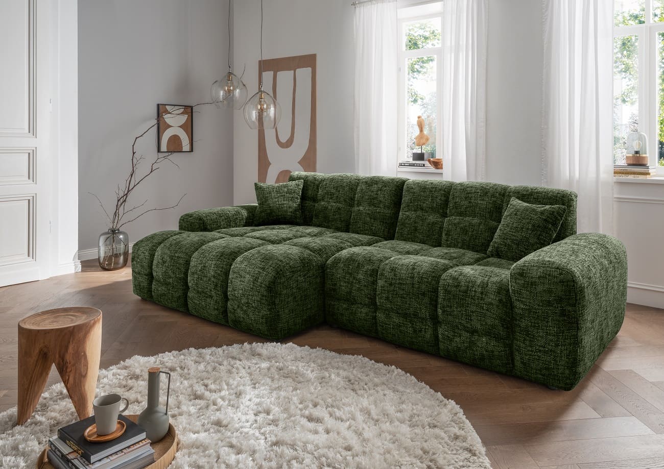 Ecksofa Bosco von Benformato – mit Tonnentaschenfederkern