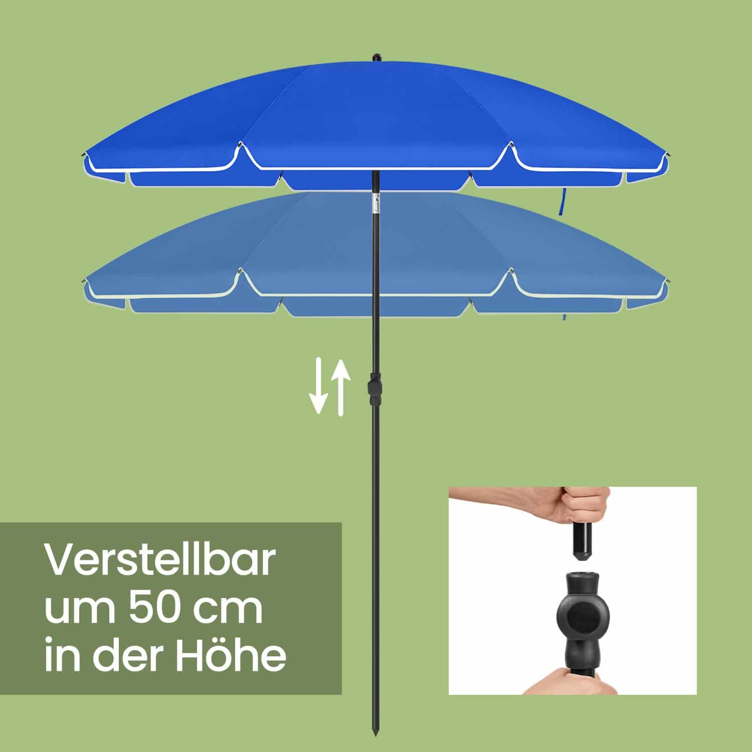 Sonnenschirm 160 cm, Sonnenschutz, UPF 50+ Sonnenschirm 160 cm, Sonnenschutz, UPF 50+